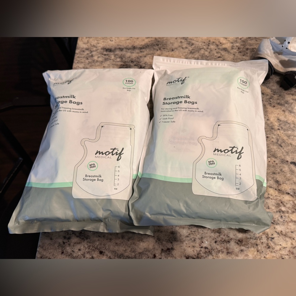 200 Motif breast milk storage bags